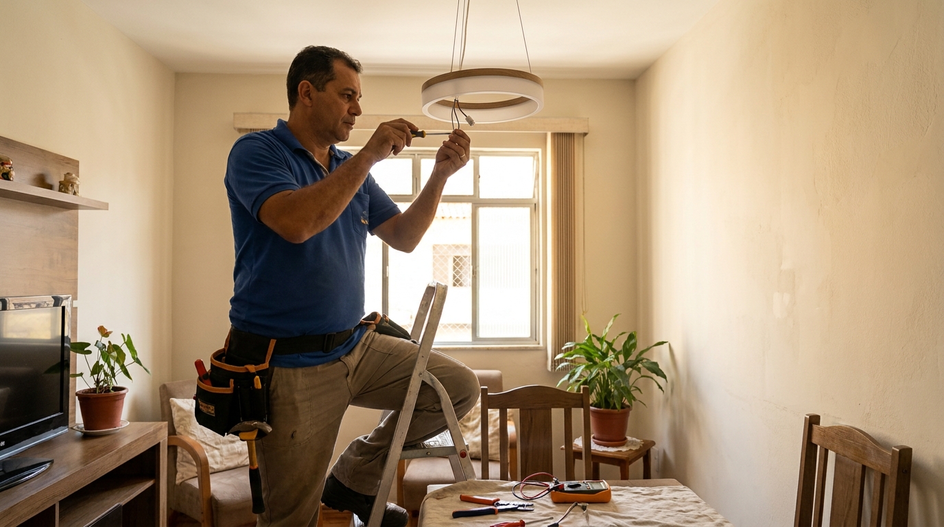 Instalacao de luminarias profissional em Porto Velho‑RO