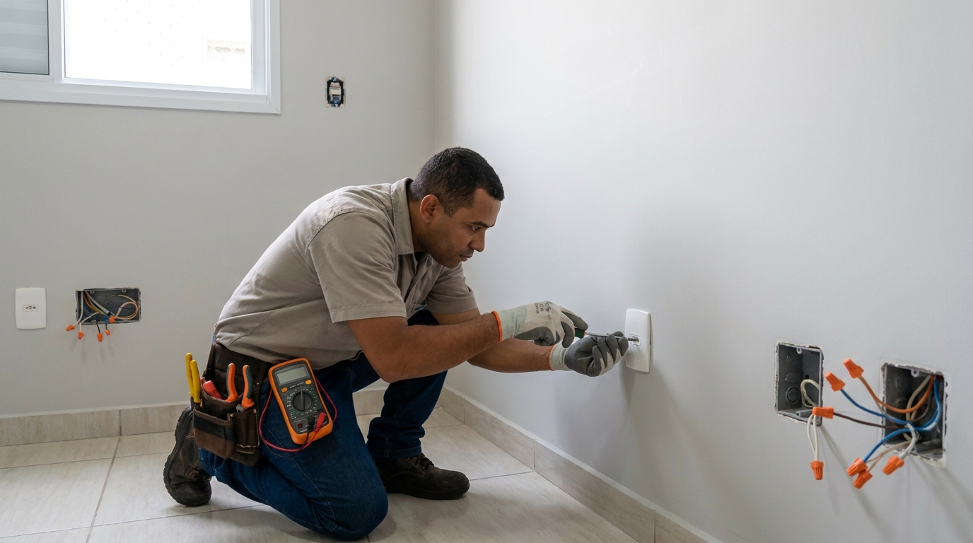 Instalacao de tomada e interruptor em Porto Velho‑RO